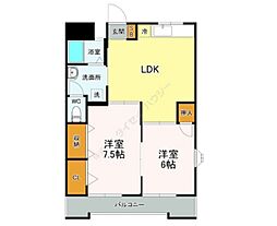 メゾン小谷 2LDKの間取図画像