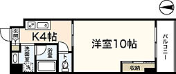 ペンション南千田西町 1Kの間取図画像