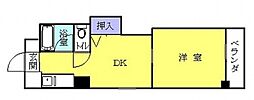 レジデンス東雲 1Kの間取図画像