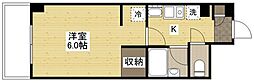 K'sB長束 1Kの間取図画像