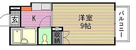 広島県広島市中区東白島町（賃貸マンション1K・6階・24.00㎡） その2