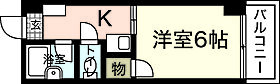 ジョイフリー皆賀  ｜ 広島県広島市佐伯区皆賀3丁目（賃貸マンション1DK・4階・20.00㎡） その2