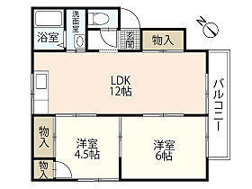 プレジールスミダ　B棟  ｜ 広島県広島市西区己斐上2丁目（賃貸アパート2LDK・2階・53.76㎡） その2