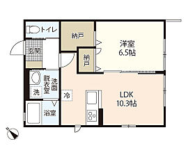 サンハイムII 103 ｜ 広島県広島市佐伯区坪井1丁目（賃貸アパート1LDK・1階・40.87㎡） その2