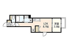 広島県広島市中区江波東1丁目（賃貸マンション1LDK・2階・29.62㎡） その2