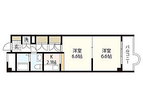 広島県広島市中区上幟町（賃貸マンション2K・3階・40.27㎡） その2