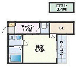 ロングリングロングランド 1SKの間取図画像