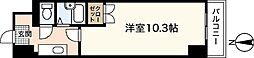 アルティメイトbuilding.楠木 4階1Kの間取り