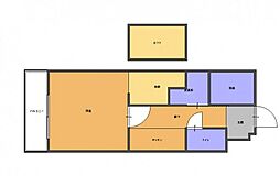 Ra ism GION 1Kの間取図画像
