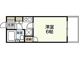 グリーンハウス美の里 1Kの間取図画像