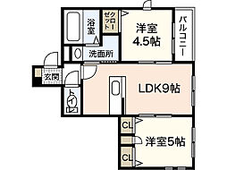間取図画像 2LDK