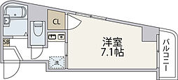 ソフィアコート住吉 1Kの間取図画像