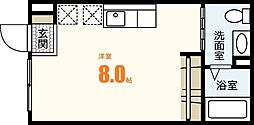 ソア長束 ワンルームの間取図画像