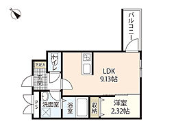 シンビ高須駅前3 1LDKの間取図画像