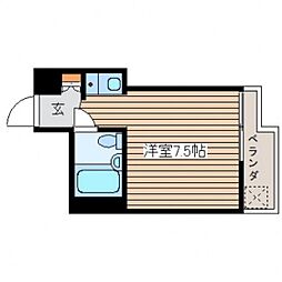 さくらビル ワンルームの間取図画像