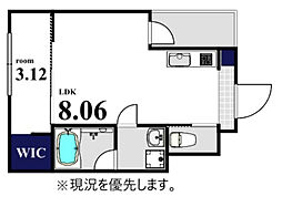 広島市佐伯区旭園アパート 1LDKの間取図画像