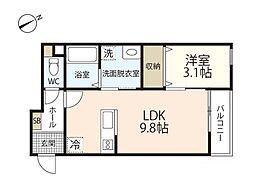 ViVi五日市 1LDKの間取図画像