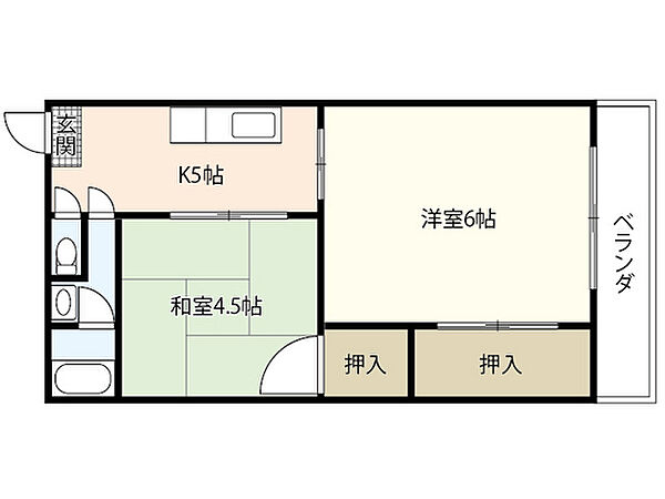 広島県広島市中区堺町1丁目(賃貸マンション2DK・4階・40.00㎡)の写真 その2