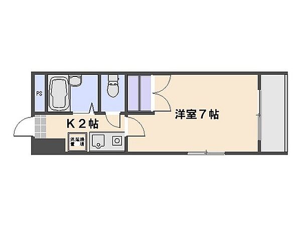 サンライズ三宅III ｜広島県広島市佐伯区三宅4丁目(賃貸マンション1K・4階・21.00㎡)の写真 その2