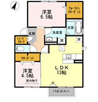 山口県岩国市今津町3丁目（賃貸アパート2LDK・1階・62.10㎡） その2