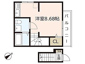 広島県広島市佐伯区八幡1丁目（賃貸アパート1R・2階・22.49㎡） その2