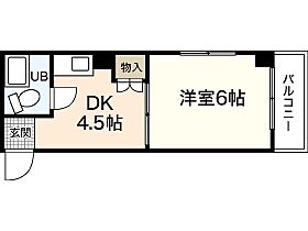 広島県広島市西区三篠町1丁目（賃貸マンション1DK・2階・19.05㎡） その2