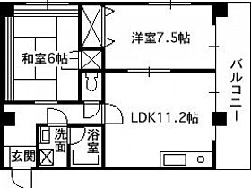 広島県広島市中区西白島町（賃貸マンション2LDK・3階・58.05㎡） その2