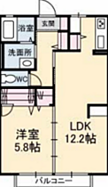 サンディアス砂山  ｜ 山口県岩国市砂山町2丁目（賃貸アパート1LDK・1階・44.57㎡） その2