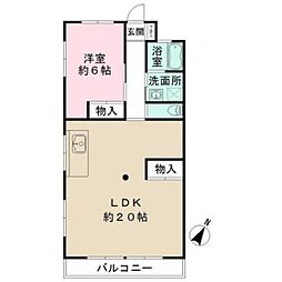 間取図画像 1LDK