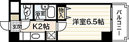 インターナショナルビル 2階1Kの間取り