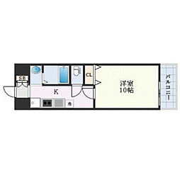 BONDBLD． 3階1Kの間取り