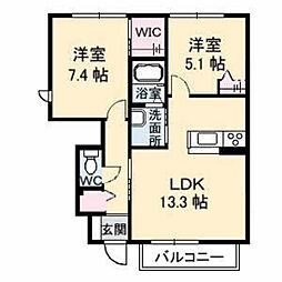 間取図画像 2LDK
