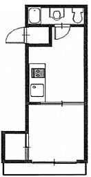TBSビル 1Kの間取図画像