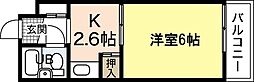 間取図画像 1K