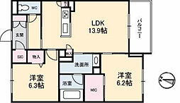 間取図画像 2LDK