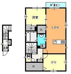 間取図画像 2LDK