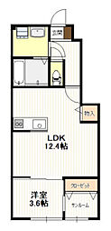 間取図画像 1LDK