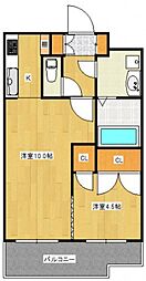 カサグランデ1 1LDKの間取図画像