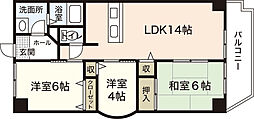 アーバンモール宮内 3LDKの間取図画像