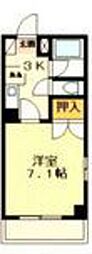 アートビル 1Kの間取図画像