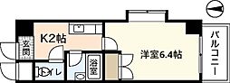 サンパレス横川 1Kの間取図画像