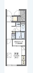 レオパレス麻生田 1Kの間取図画像