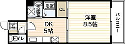 プルミエール 1DKの間取図画像