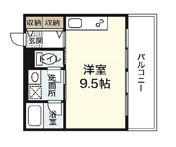 広島県広島市佐伯区五日市中央7丁目(賃貸マンション1K・9階・25.00㎡)の写真 その2