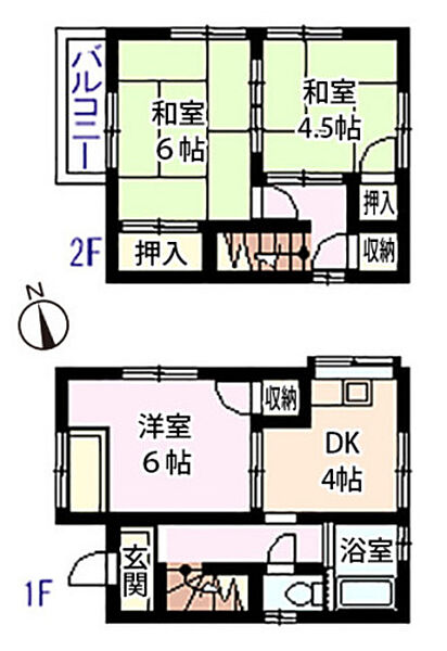 広島県広島市佐伯区五日市5丁目(賃貸一戸建3DK・--・51.19㎡)の写真 その2