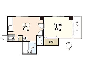 広島県広島市中区十日市町1丁目（賃貸マンション1LDK・2階・34.73㎡） その1