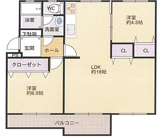 間取り 高幡台団地　7号棟 5階/-
