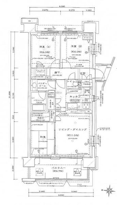 充実のプライベートスペース、全居室6帖以上の住まい。
