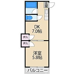 間取図画像 1DK