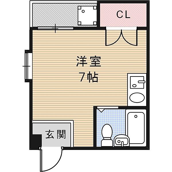 プレステージ寝屋川 ｜大阪府寝屋川市北大利町(賃貸マンション1R・4階・17.00㎡)の写真 その2